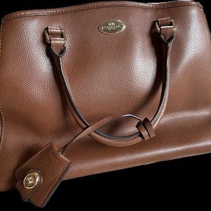 Brown Pebbled Leather Coach Purse